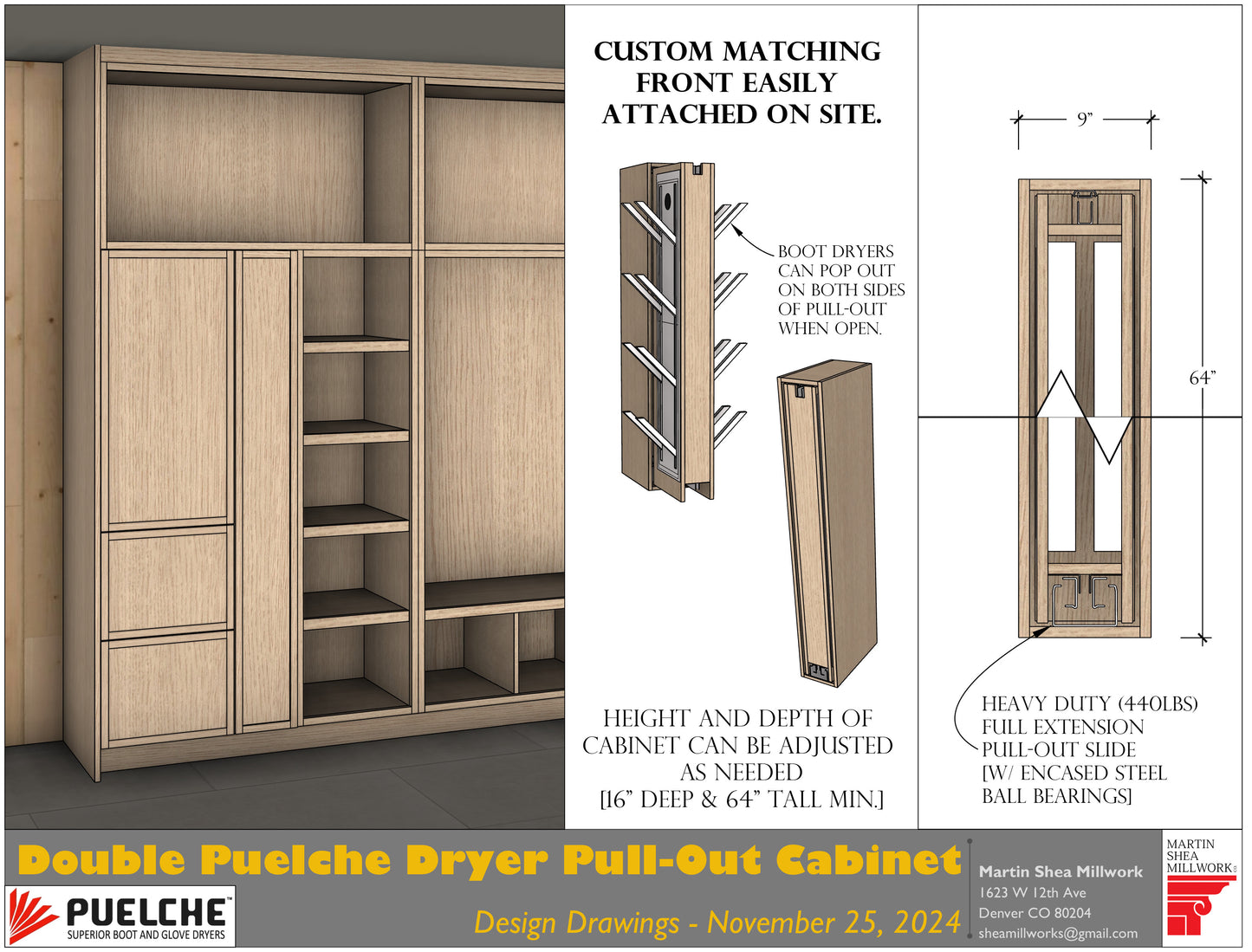 Pull out cabinet assembly