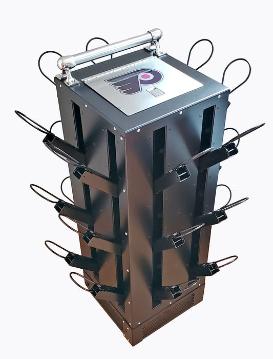 Hockey glove dryer. Portable 12 pair with Philadelphia Flyers logo.  
