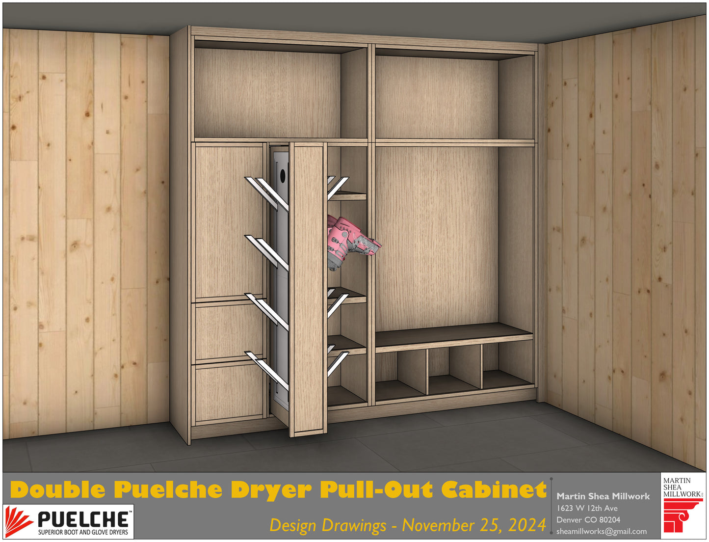 Pull out cabinet assembly