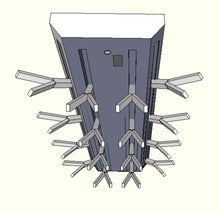 Load image into Gallery viewer, 8 Pair Boot and Glove Dryer - Wall Mount, - Narrow - Customizable.
