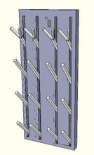 Load image into Gallery viewer, Boot dryer for ski boots and gloves. Stainless steel wall mounted unit for 8 pairs. Very small space required and plugs into outlet. High flow warm air. 
