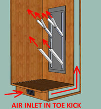 Load image into Gallery viewer, Design of ski locker with fresh air entry for boot and glove dryer for ski lodge or home.  
